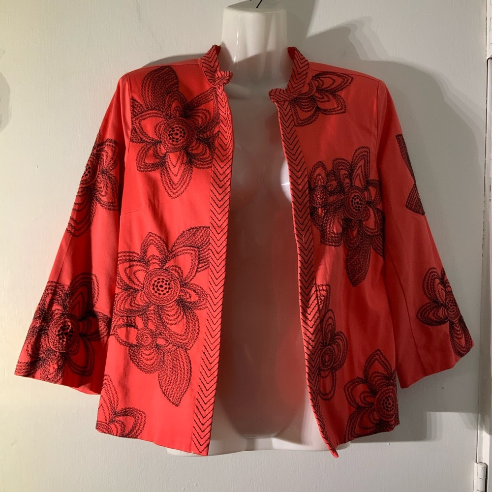 TRENZ by THERESA RENZ SZ S EMBROIDERED BLAZER